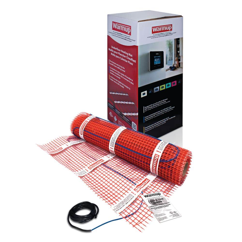 VEVOR Floor Heating Mat 100 Sq. ft Electric Radiant In-Floor Heated Warm System with Digital Floor Sensing Thermostat