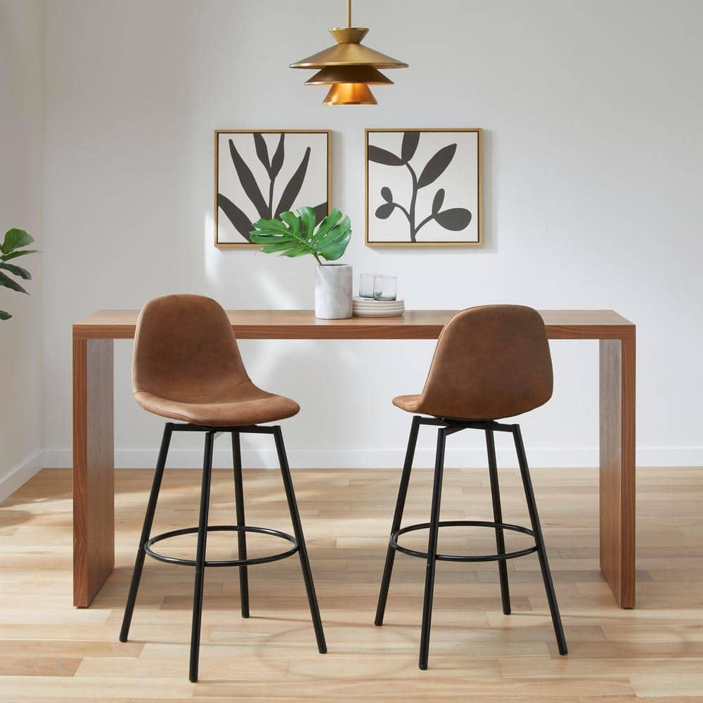 Saddle Leather Bar Stool Set, Home Bar Accessories & Entertaining, www.earthgear.com