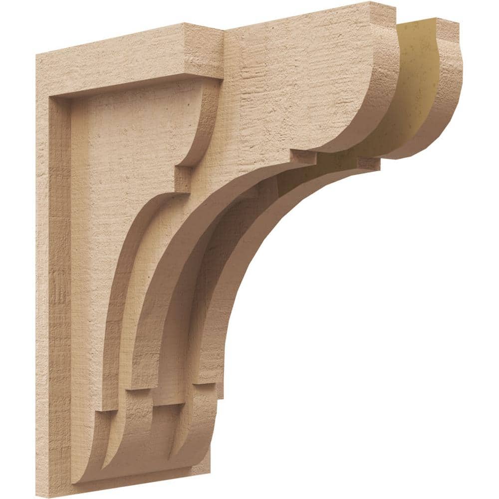4 in. x 8 in. x 4 in. Series 2 Wide Bryant Rough Cedar Woodgrain Timberthane Polyurethane Corbel, Primed Tan price history on PriceWatchPro