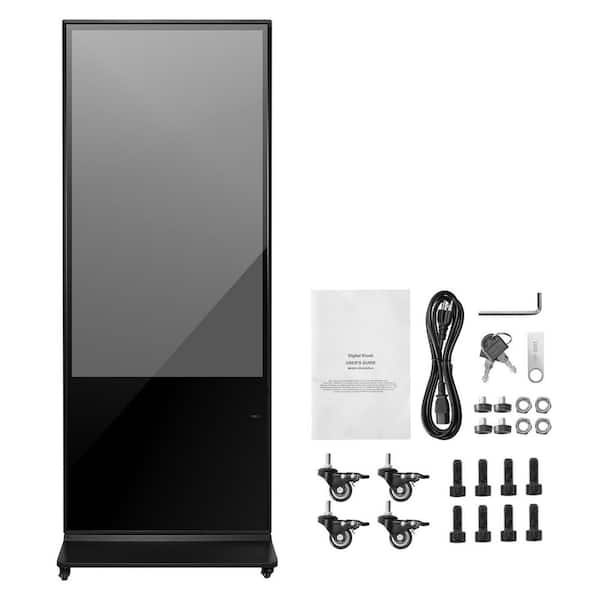 55 in. Digital Signage Display, Touchscreen Digital Kiosk, 4K UHD LCD Screen, 2GB RAM & 32GB ROM, WiFi HDMI/USB Input