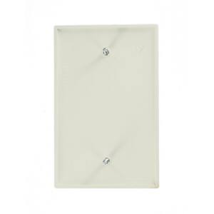 Leviton R52-0PJ13-00W 1-Gang Midway White Nylon Blank Wall Plate - Standard Size - Includes Screws