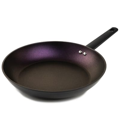 Galaxy 12 in. Aluminum Nonstick Forged Frying Pan in Amethyst