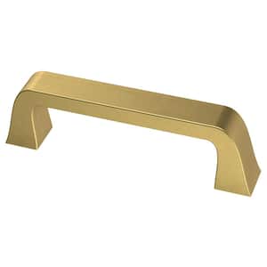 Classic Bell 3 in. (76mm) Center-to-Center Brushed Brass Drawer Pull