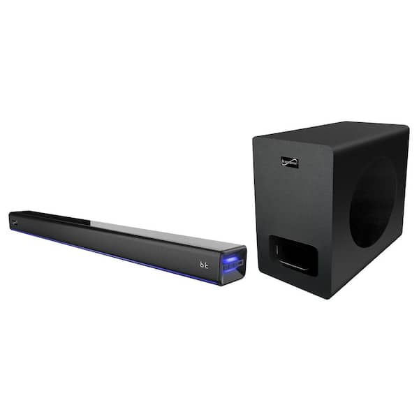 2.1 Channel Bluetooth Soundbar with Ambient Lighting and Wireless Subwoofer