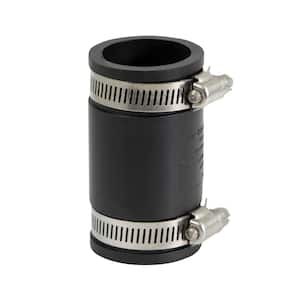 1 in. PVC Flexible Coupling with Stainless Steel Clamps