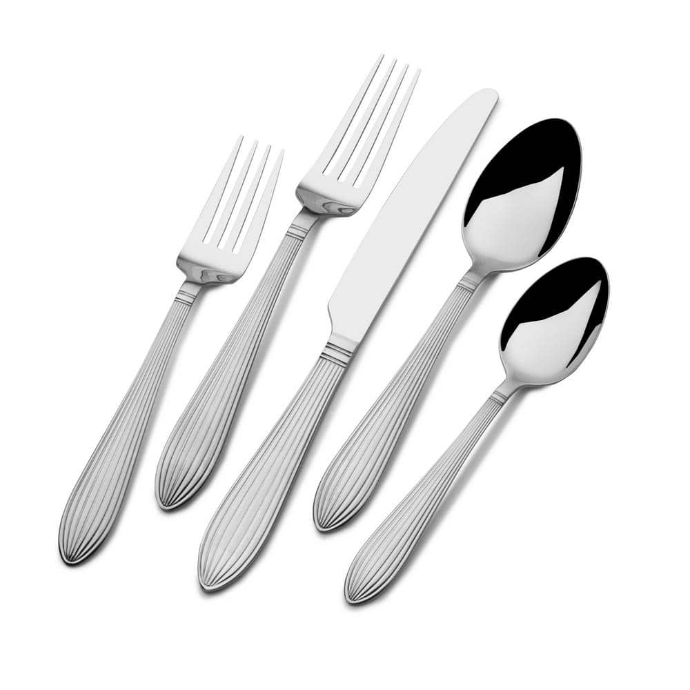 Countryside Mirrored Stainless Steel 20-Piece Flatware Set