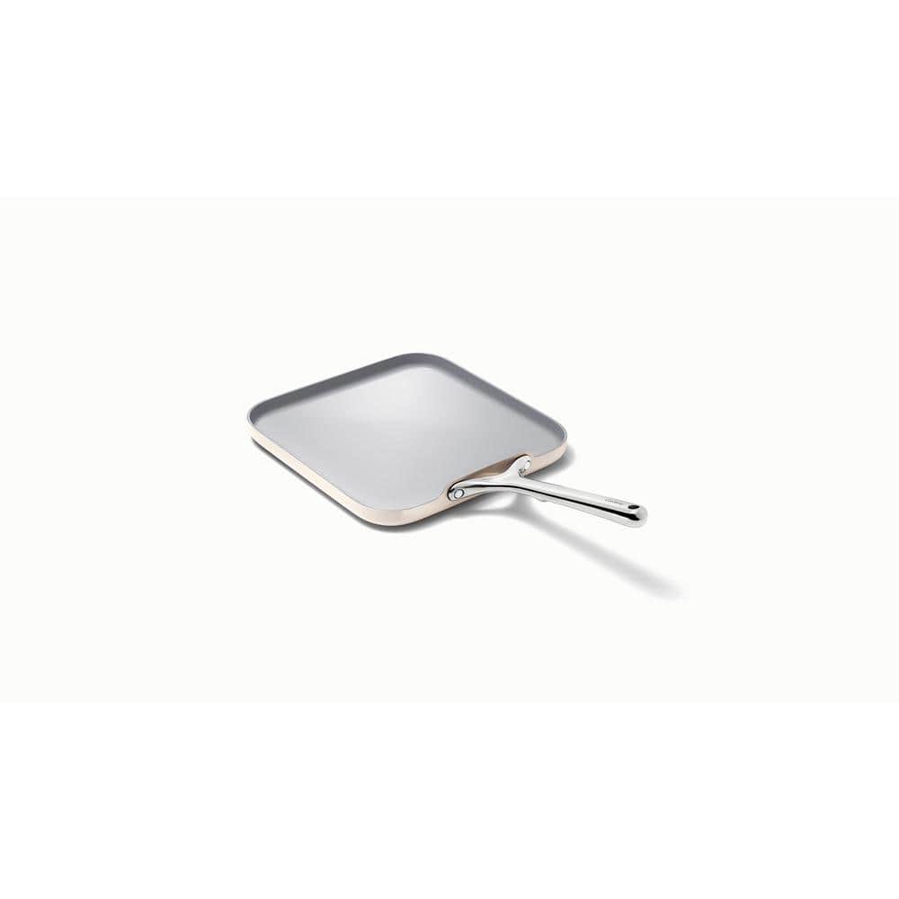 Cream 11" Ceramic Nonstick Square Griddle Pan