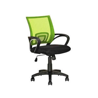 Workspace Black and Lime Green Mesh Back Office Chair
