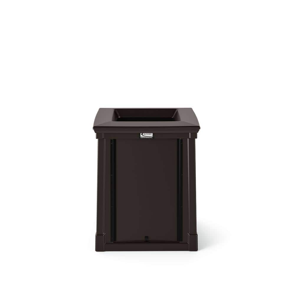 Suncast Commercial Desk Side Rectangular Resin Trash Cans 3 Gallons Black  Pack Of 12 Trash Cans - Office Depot