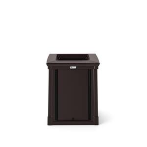 35 Gal. Black Outdoor Trash Can