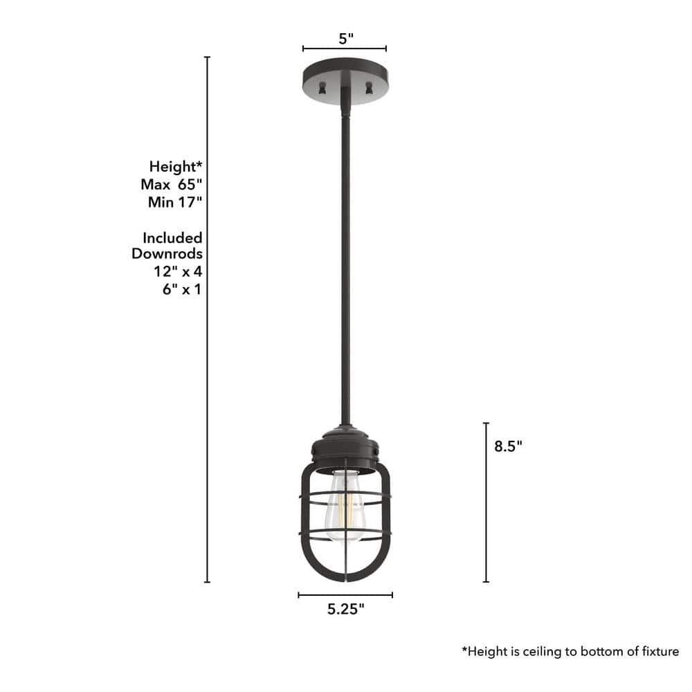 Starklake Noble Bronze Mini Pendant with LED Compatibility