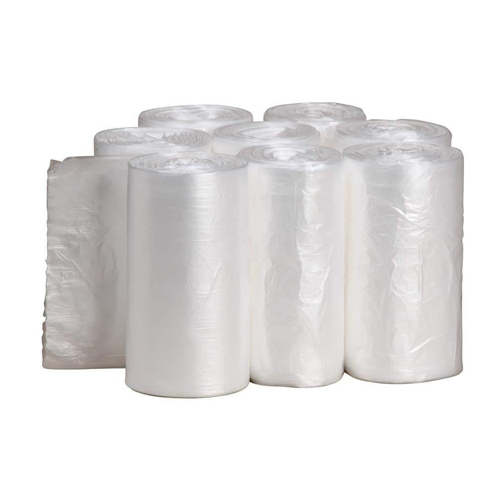 10 gal. Clear Waste Liner Trash Bags (500-Count)