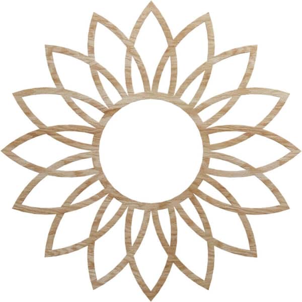 Ekena Millwork 0.25 in. x 32 in. x 32 in. Wood Medallion Moulding