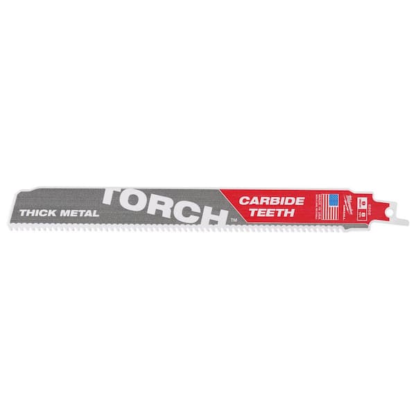 Milwaukee 9 in. 8 TPI Torch Carbide Teeth Metal Cutting SAWZALL
