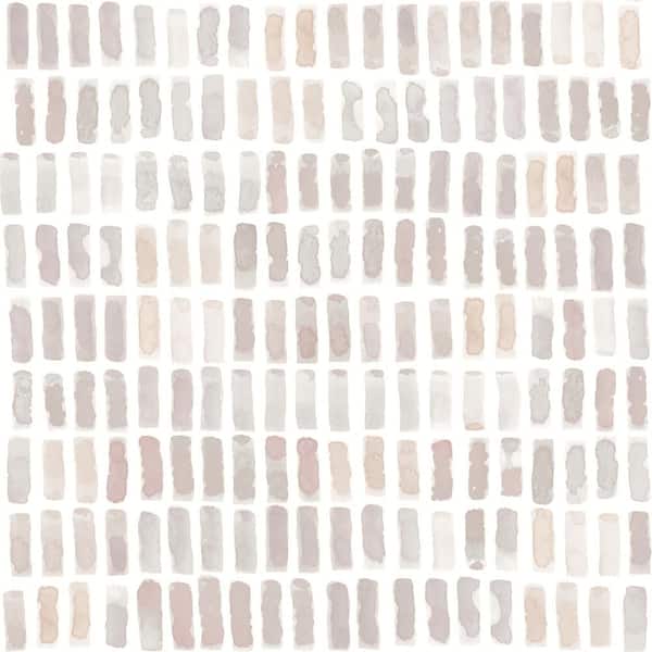 Brynne Blush Watercolor Wallpaper Sample