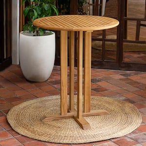 Chara Teak wood Bar-height Patio Bistro Table