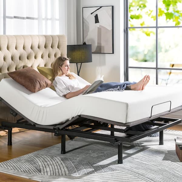 wall hugger split king adjustable bed