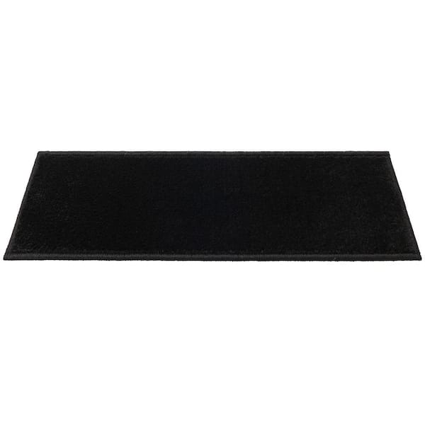 Custom Stair Treads Solid Black 9 in. x 26 in. Stair Tread Cover (Set of 7)