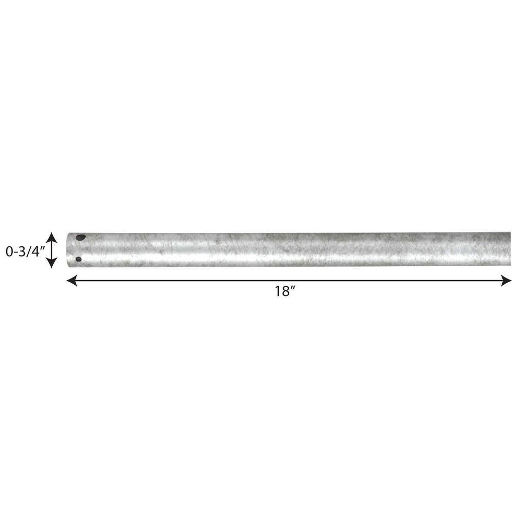 18-Inch Galvanized Steel Ceiling Fan Downrod