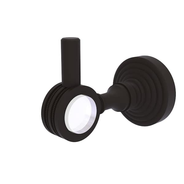 Allied Brass Pacific Grove J-Hook Robe/Towel Hook with Dotted Accents in Oil Rubbed Bronze