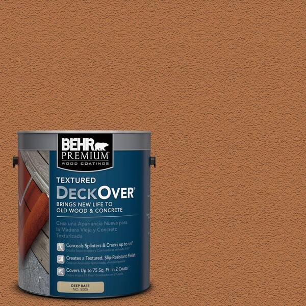BEHR Premium Textured DeckOver 1 gal. #SC-533 Cedar Naturaltone Textured Solid Color Exterior Wood and Concrete Coating