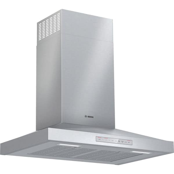 Bosch 500 Series 30 in. 600 CFM Convertible Wall Mount Range Hood with Home Connect in Stainless Steel
