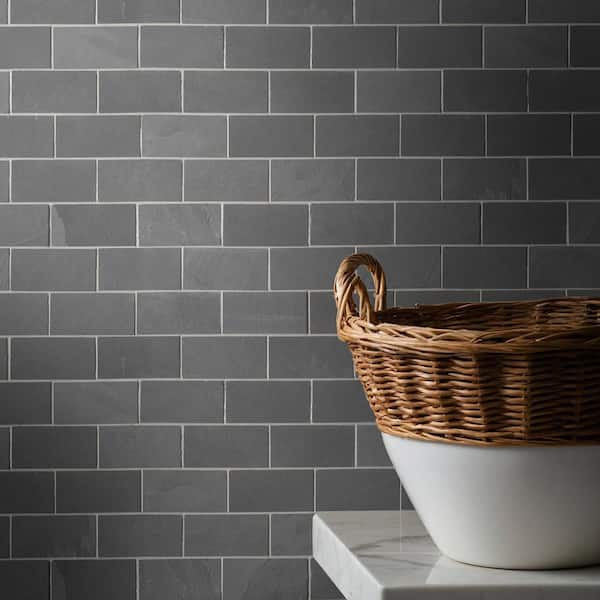 MS International Montauk Black 12 x 24 Slate Floor and Wall Tile MS International Montauk Black 12 x 24 Slate Floor and Wall Tile