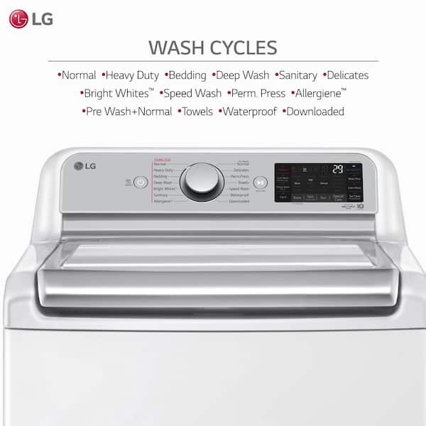 WT7900HWA in White (w) by LG in Schenectady, NY - 5.5 cu.ft. Mega Capacity  Smart wi-fi Enabled Top Load Washer with TurboWash3D™ Technology and  Allergiene™ Cycle