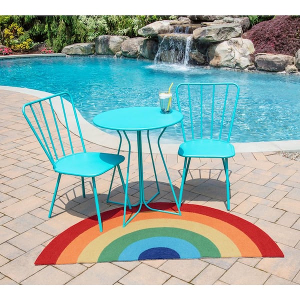 Cucina Rainbow Multi 1 ft. 5 in. x 2 ft. 10 in. Kitchen Mat