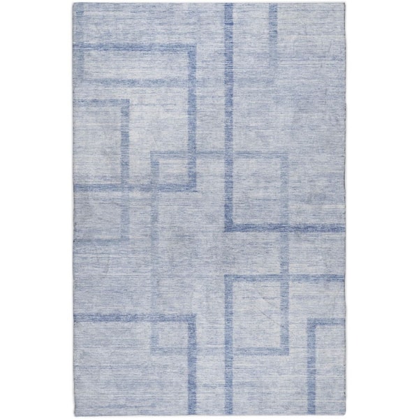 Dream Shag Premium Machine Washable Abstract ADS827 Sky 10 ft. x 14 ft. Area Rug