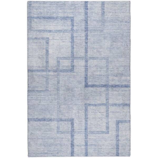 Dream Shag Premium Machine Washable Abstract ADS827 Sky 9 ft. x 12 ft. Area Rug
