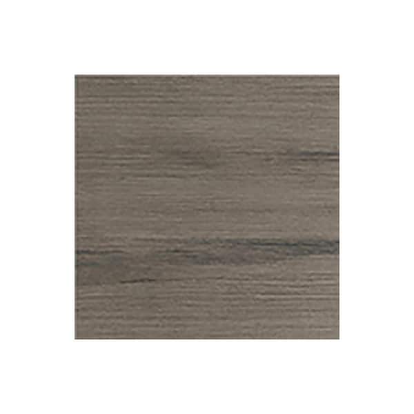 Miami 7.25 in. W x 0.625 in. D x 7.25 in. H White Cabinet Door Sample Weatherwood Matte