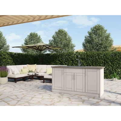 Weatherstrong Outdoor Kitchen Cabinets Outdoor Kitchen Storage The Home Depot