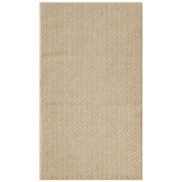 Tulum Taupe 2 ft. x 3 ft. All-Over Design Contemporary Area Rug