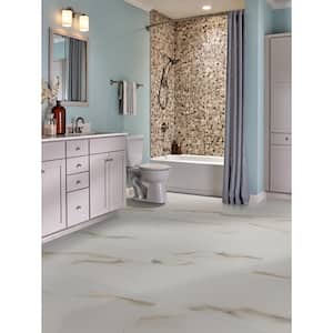 Aria Bianco 24 in. x 48 in. Polished Porcelain Floor and Wall Tile (16 sq. ft./Case)