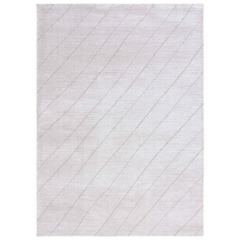 Neptune 9 ft. x 12 ft. Light Gray/Gray Striped Solid Area Rug price history on PriceWatchPro