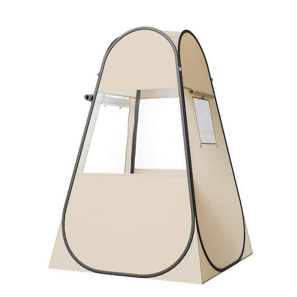 47 x 47 in. Clear Bubble Tent, 1 Person Pop Up Sports Pod, Waterproof Outdoor Igloo Dome with Floor Mat