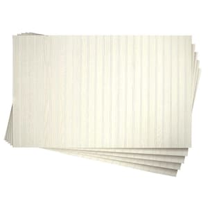 3/16 in. x 32 in. x 48 in. DPI Pinetex White Wainscot Panel (5-Pack)