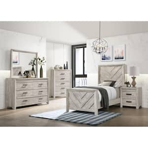 Keely 27 in. H x 24 in. W x 17 in. D 2-Drawer Nightstand in White
