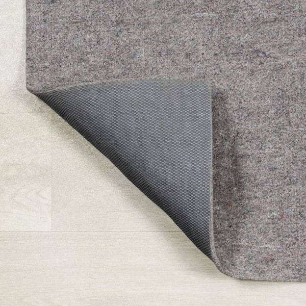 Linon Underlay Premier Plush Felt Rug Pad, Grey, 4x6 ft