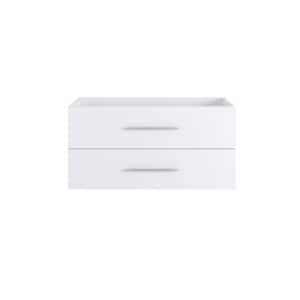 Napa 40 in. W x 20 in. D x 21 in. H Single Sink Bath Vanity Cabinet without Top in Glossy White, Wall Mounted