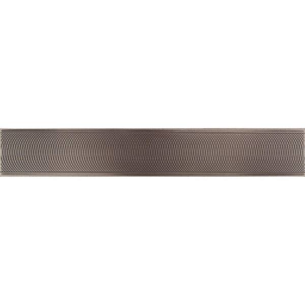 Daltile Urban Metals Bronze 2 in. x 12 in. Composite Spiral Border Trim Wall Tile