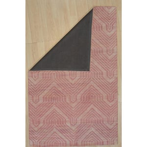 Hand-tufted Wool Pink 8 ft. x 10 ft. Contemporary Transitional Contemporary Spring Rug