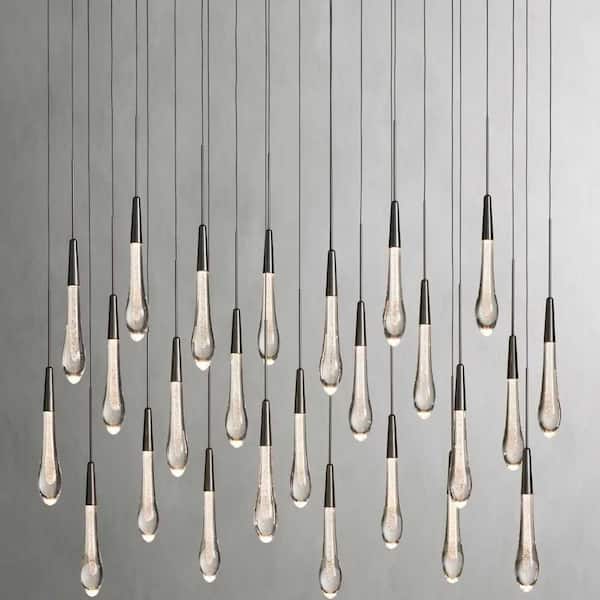 Modern Chandelier 50 in.25-Lights Gold Chandelier for Dining Room, Living Room, Foyer, Bedroom