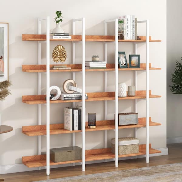 Mid Century Open Shelving Unit - Oak Finish - MDS10