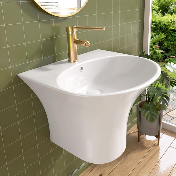 Zeafive 22 in. L x 18.3 in. W x 15.38 in. H Wall-Mounted Bathroom