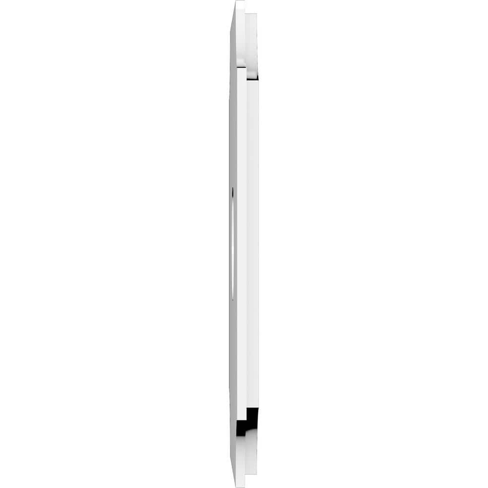 Locke 12" White PVC Contemporary Ceiling Medallion