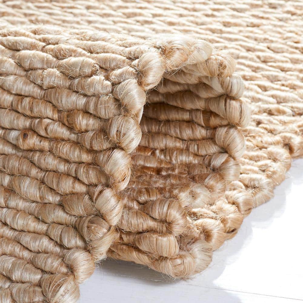 Natural Handwoven Jute Area Rug, 5x8 Feet