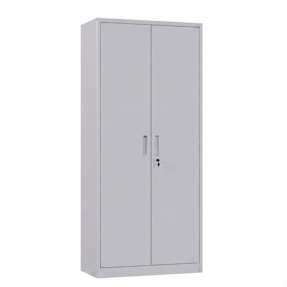 Kaikeeqli 71 in. H x 31.5 in. W x 16 in. D Lockable Metal Storage