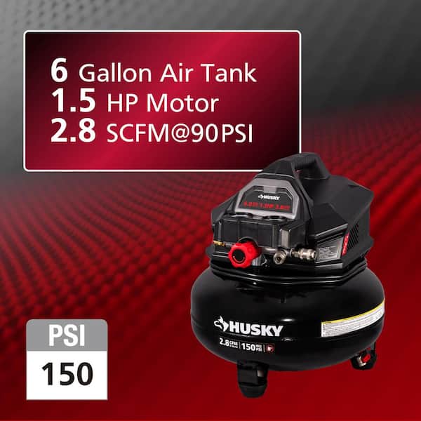 Husky - Husky 6 Gal. 150 PSI Electric Pancake Air Compressor